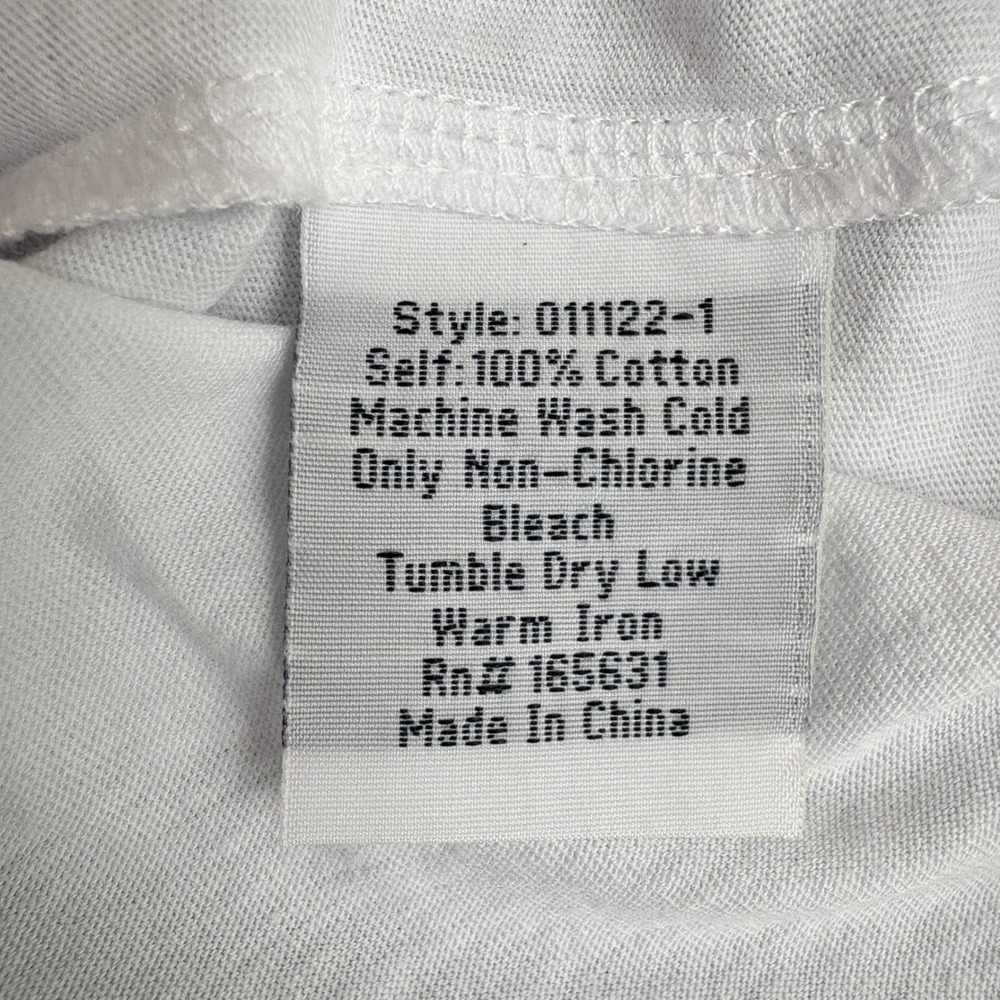 Calme by Johnny Was XS White Light Tie Dye Short Sleeve Boxy Crewneck T-Shirt - Picture 10 of 10